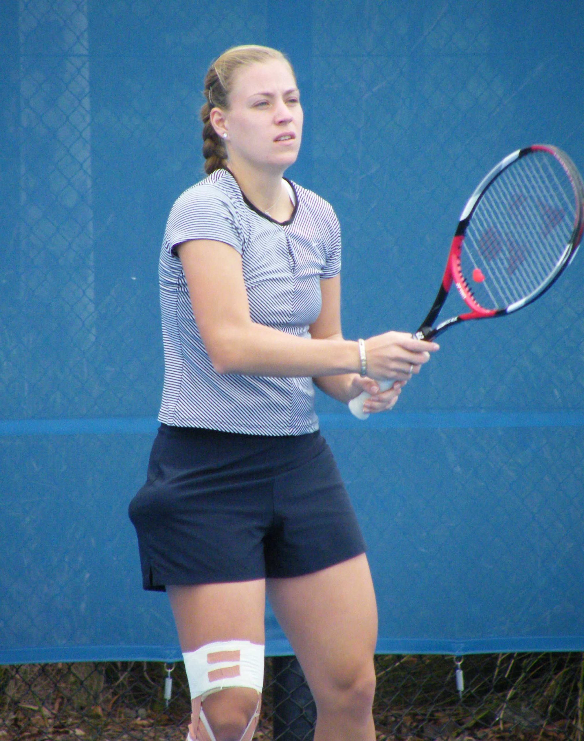 Angelique Kerber im Jahr 2009 auf dem Tennisplatz
