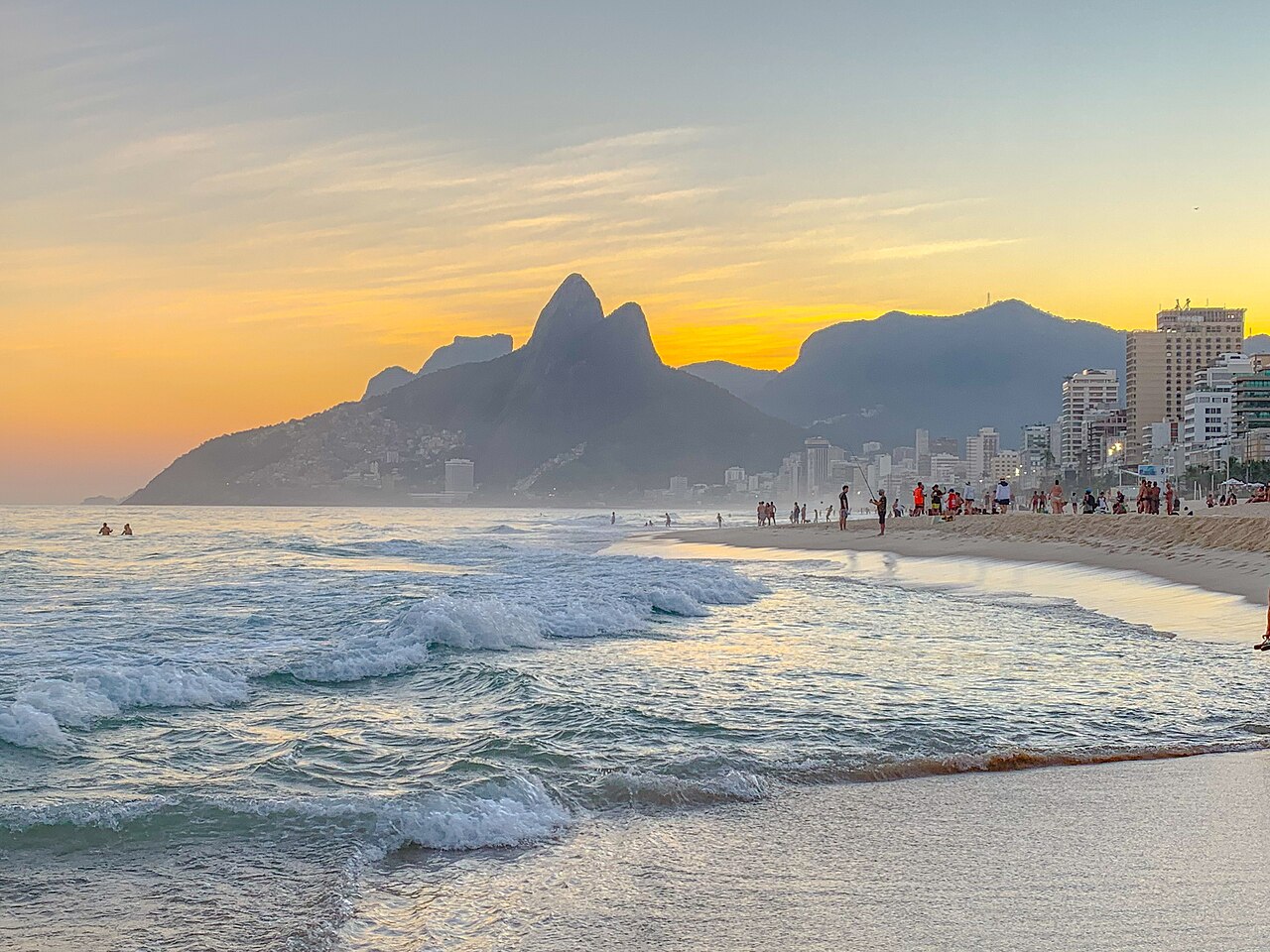 Der Strand von Ipanema in Rio de Janeiro