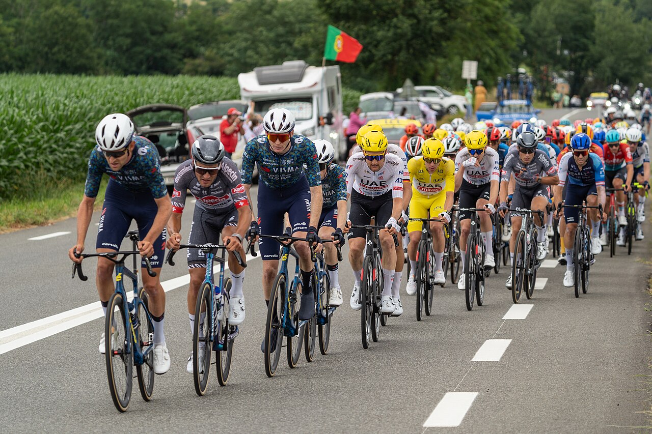 Das Fahrerfeld der Tour de France, die Michael Pfeffer von 1998 bis 2011 für das ZDF begleitete